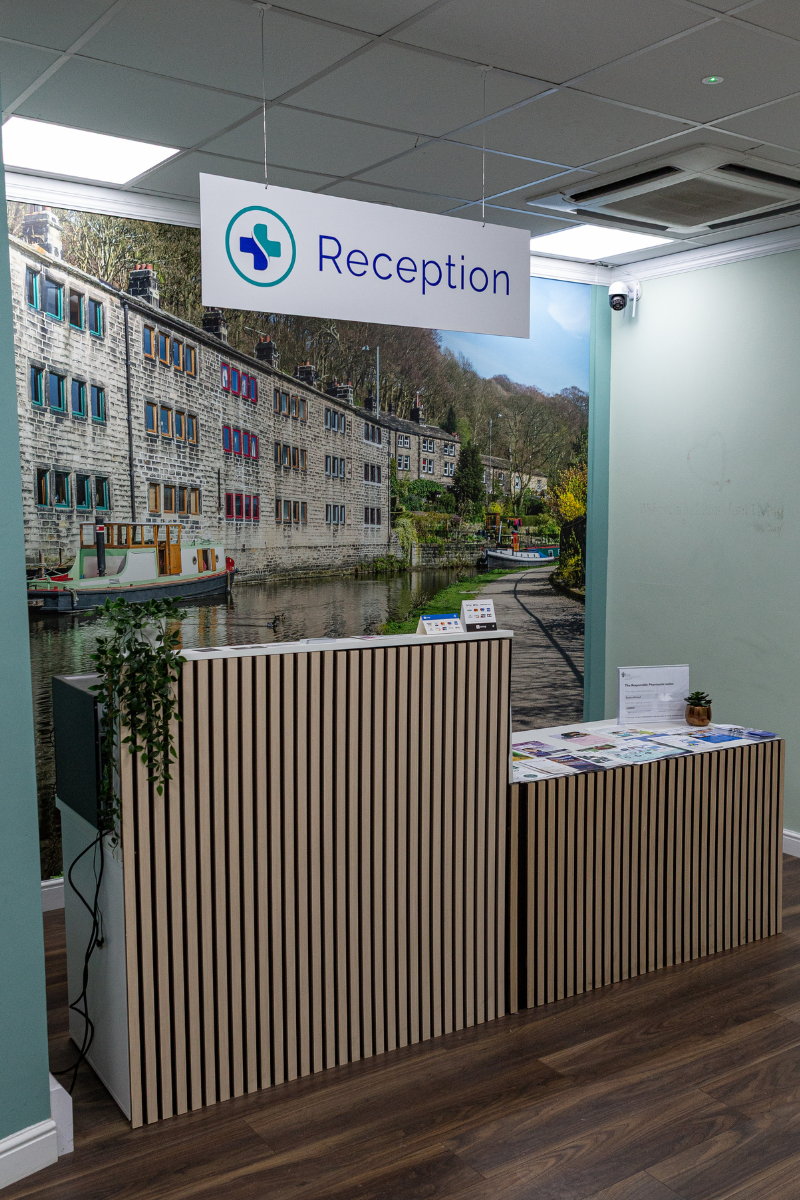 reception at chalice psychotherapy where you pay your fees