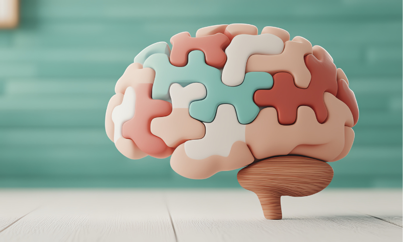 brain graphic for cognitive behavioural therapy
