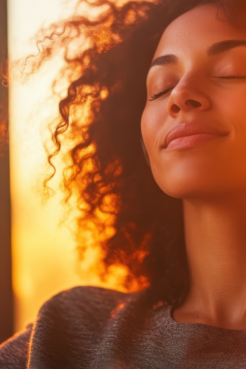 lady feeling hopeful and free after depression counselling